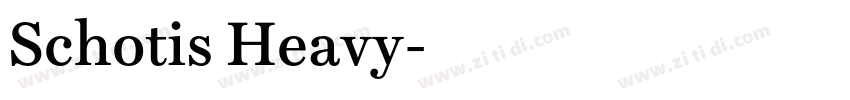 Schotis Heavy字体转换